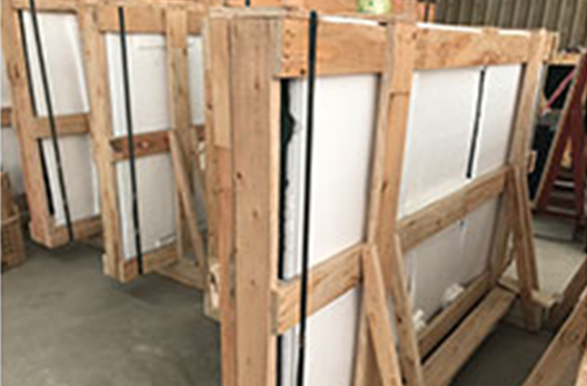 Заводская упаковка и отгрузка огнестойкого стекла