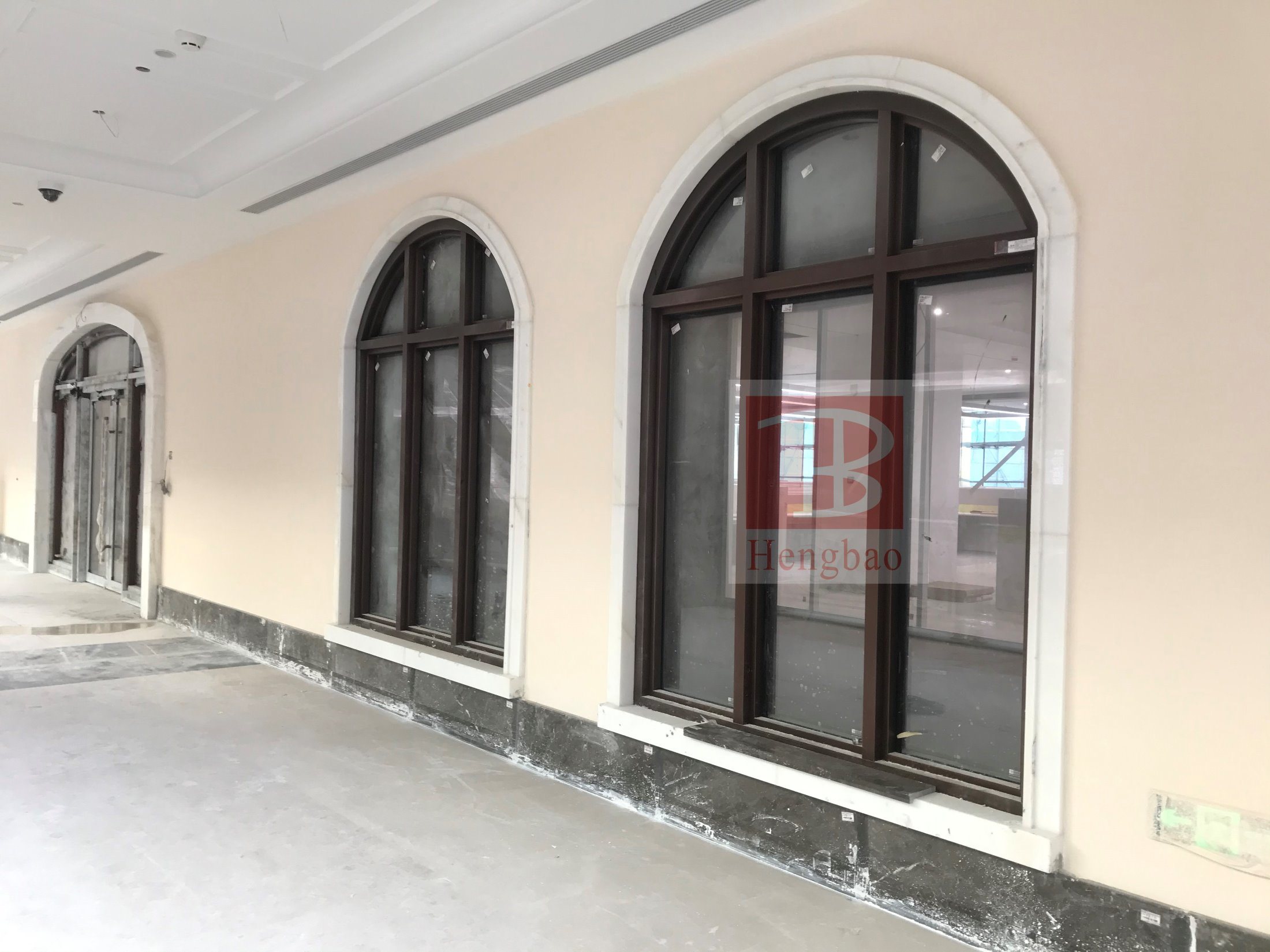 Европейский стандарт Bsen 1634 1h, 2h Огнестойкая остекленная перегородка